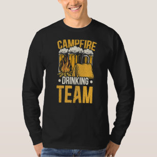 T-shirt Campfire Drink Team Alcoholic Camper Boire de bièr