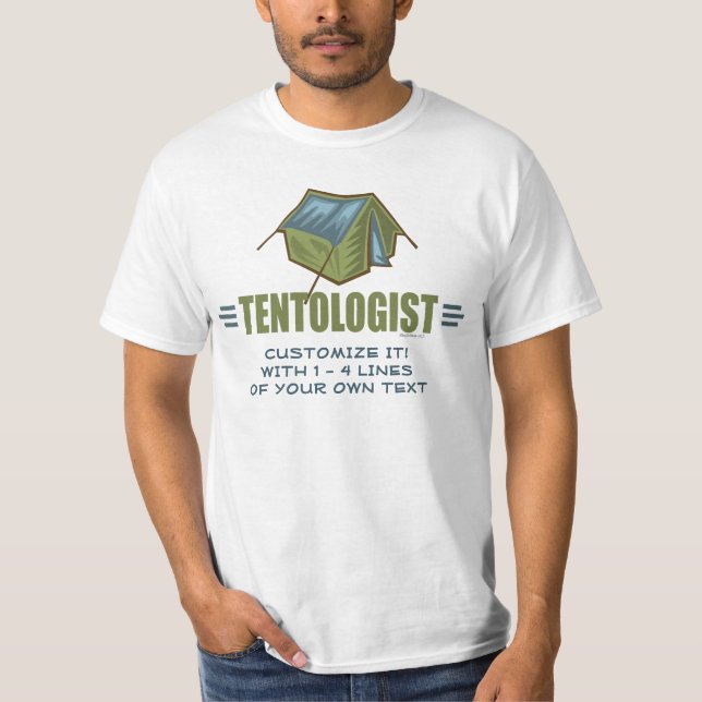 T-shirt Camping amusant (Devant)