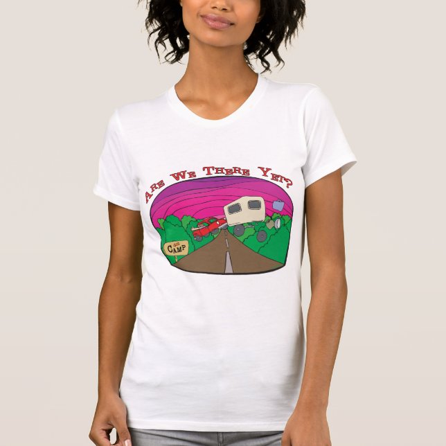 T-shirt Camping amusant (Devant)