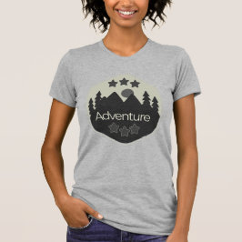T-shirt Camping amusant, l'aventure attend