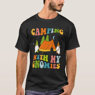 T-shirt Camping Avec Mes Gnomies Camping Gnome Feu de Camp