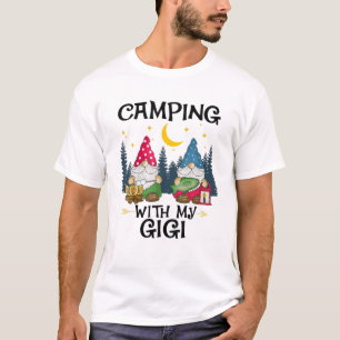 T-shirt Camping Avec Mon Gigi Funny Gigi Camp Femmes Homme