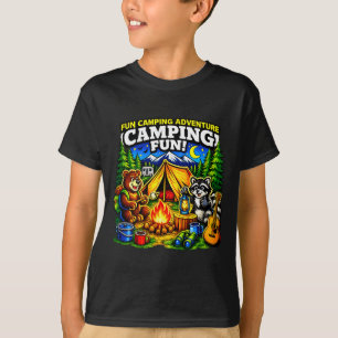 T-shirt Camping aventure amusante drôle feu de camp extéri