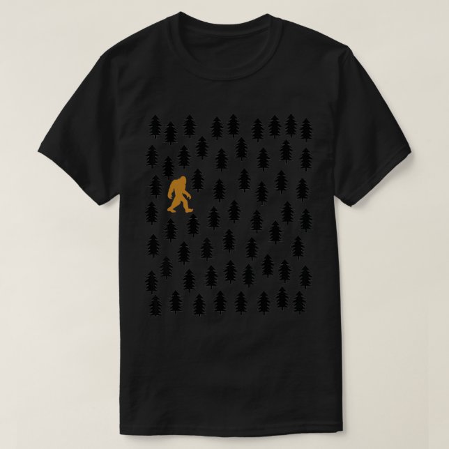T-shirt Camping Bigfoot Happy Camper Yeti Bigfoot Sasquatc (Design devant)