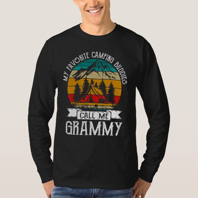 T-shirt Camping Buddies Call Me Camping Grammy Camper (Devant)