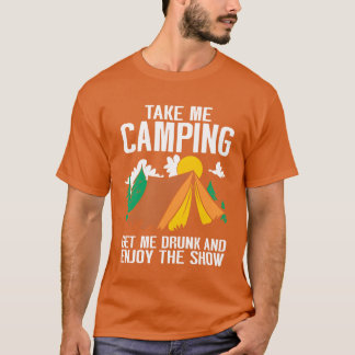 T-shirt Camping Campfire Camper friends