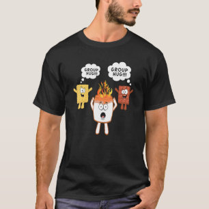 T-shirt Camping Camping Camping Camping Chocolat Marshmall