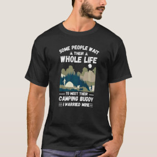 T-shirt Camping Camping cool Pour Hommes Femmes Mari & Fem