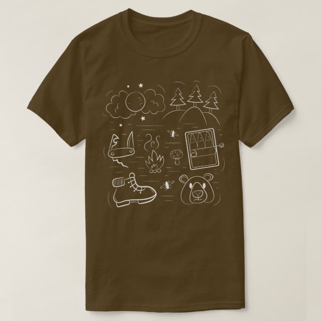 T-shirt Camping Camping Stuff (Design devant)