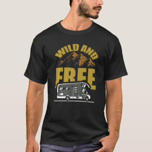 T-shirt Camping Caravan Idée Nature Et Voyage Motorhome