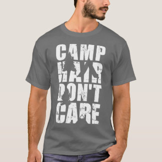 T-shirt Camping cheveux pas de souci camping
