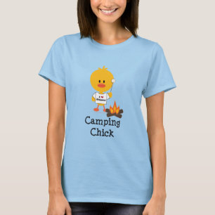 T-shirt Camping Chick Ringer