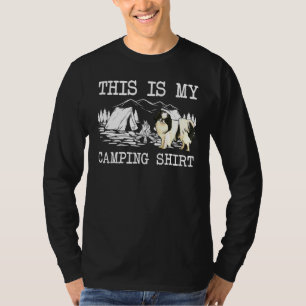 T-shirt Camping Chien Chin Japonais Voici Mon Camping