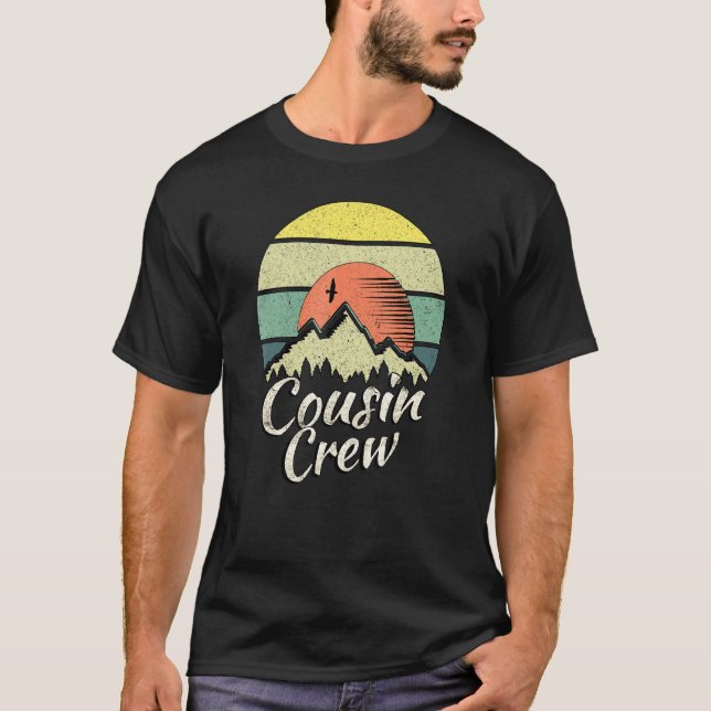 T-shirt Camping Cousin Crew Camp d'été extérieur le couche (Devant)