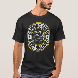 T-shirt Camping Crew Matching Family Group Outdoor Fun Rv