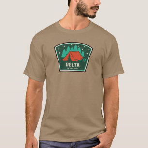 T-shirt Camping dans la forêt nationale de Delta