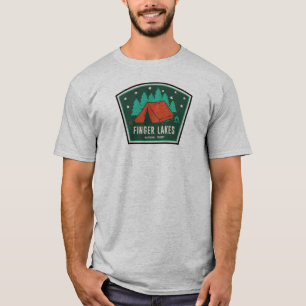 T-shirt Camping dans la forêt nationale de Finger Lakes