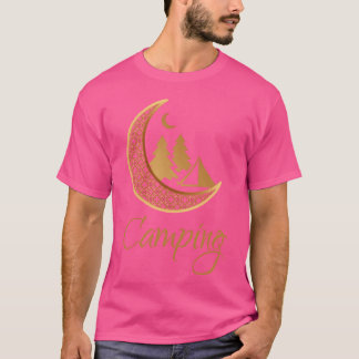 T-shirt Camping dans les amis de Gold Moon