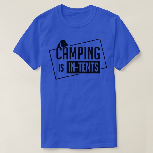 T-shirt Camping Dans Tentes 1 (Design devant)