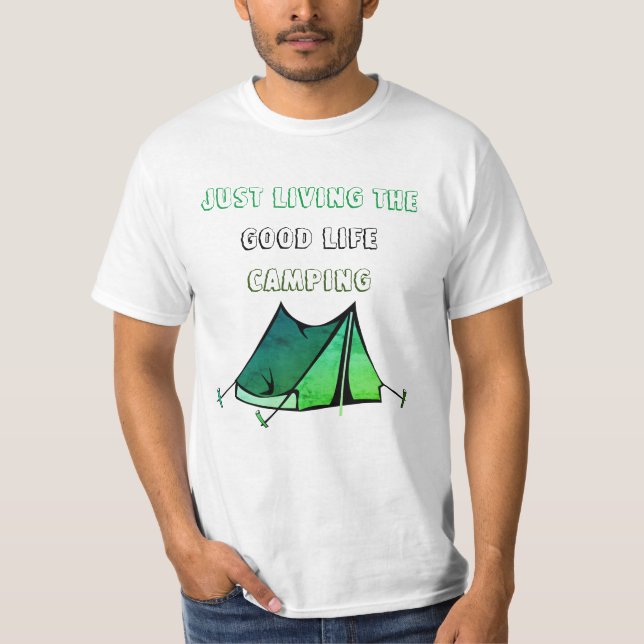 T-shirt Camping de bonne vie (Devant)
