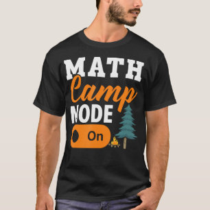 T-shirt Camping de maths Mathématicien Campeur Mathématiqu