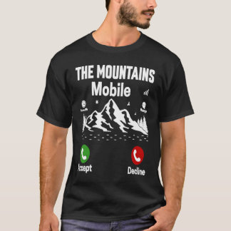 T-shirt Camping de randonneurs mobiles des montagnes