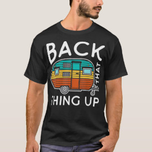 T-shirt Camping De Retour À Ça Drôle Motorhome Été RV