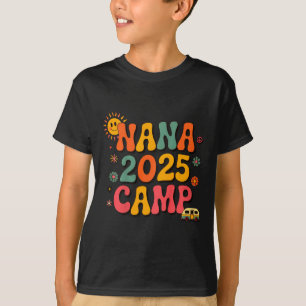 T-shirt Camping des petits-enfants Nana 2025 Vacances fami