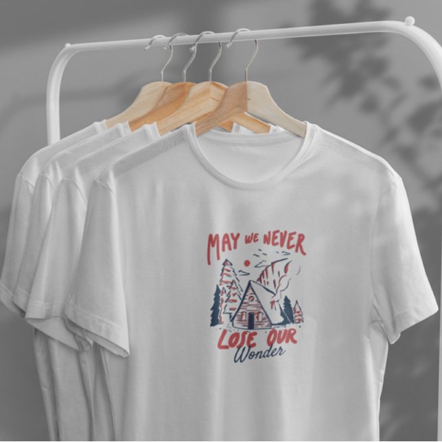 T-shirt Camping d'hiver Nature Cabine (Créateur téléchargé)