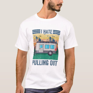 T-shirt Camping Drôle Je Déteste Sortir Vintage voyage Tr