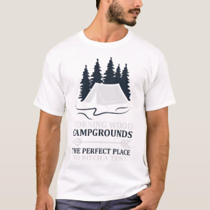 T-shirt Camping En Bois Du Matin Est Parfait Pour Placer U