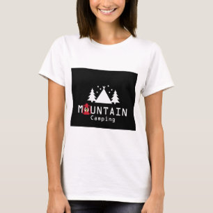 T-shirt camping en montagne