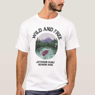 T-shirt Camping en plein air Sauvage et Libre Réunion pers