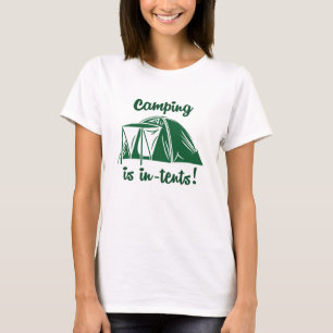 T-shirt Camping En Tentes