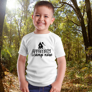 T-shirt Camping Enfants Amusants
