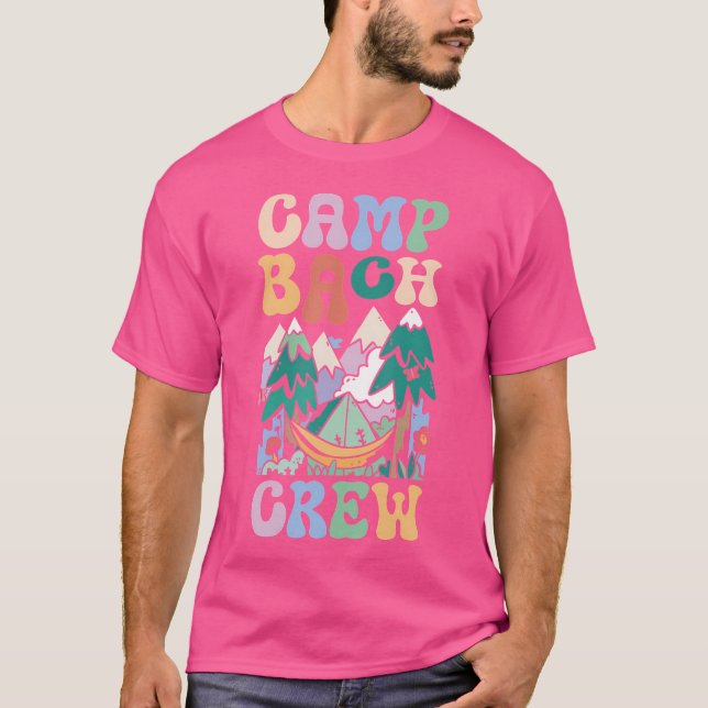 T-shirt Camping enterrement de mariage Camp Camp de Bachel (Devant)