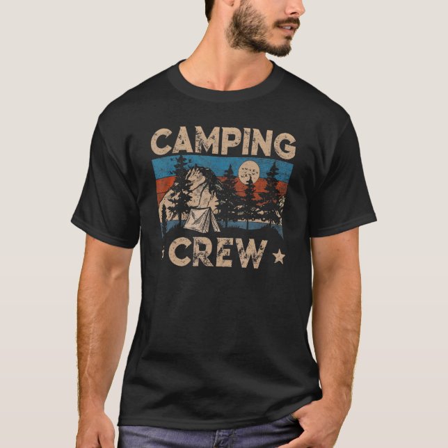 T-shirt Camping Équipe de camping Correspondance Camping R (Devant)