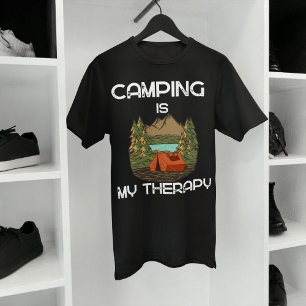 T-shirt Camping Est Ma Thérapie Amateurs De Camping