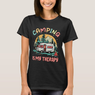 T-shirt Camping Est Ma Thérapie Camping Famille De Camping