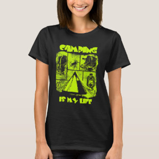T-shirt Camping est ma vie Camp extérieur sauvage