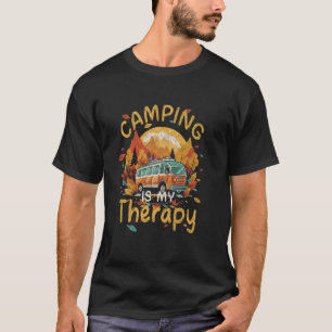 T-shirt Camping Est Mon Thérapie Vacances Été Match Famill
