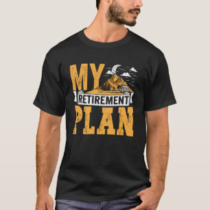 T-shirt Camping Extérieur Mon Régime De Retraite Voyage Ho