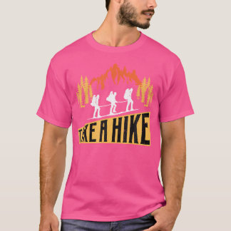 T-shirt Camping Faire Une Randonnée Drôle Randonnée D'Été