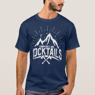 T-shirt Camping Feux de camping et cocktails 4