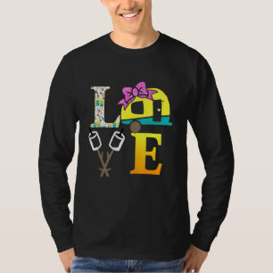 T-shirt Camping Heart Awesome Camping Adventure