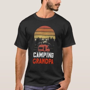 T-shirt Camping hommes Grand-père Camper Caravane Camping 