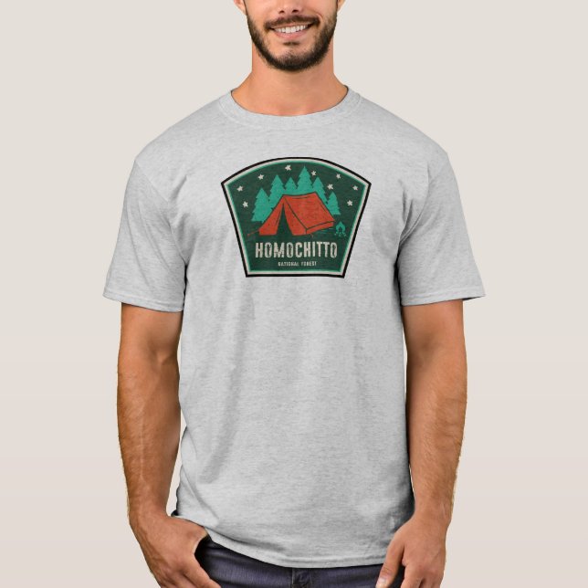 T-shirt Camping Homochitto National Forest Mississippi (Devant)