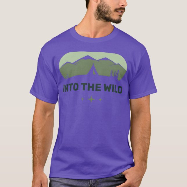 T-shirt Camping Into the Wild (Devant)