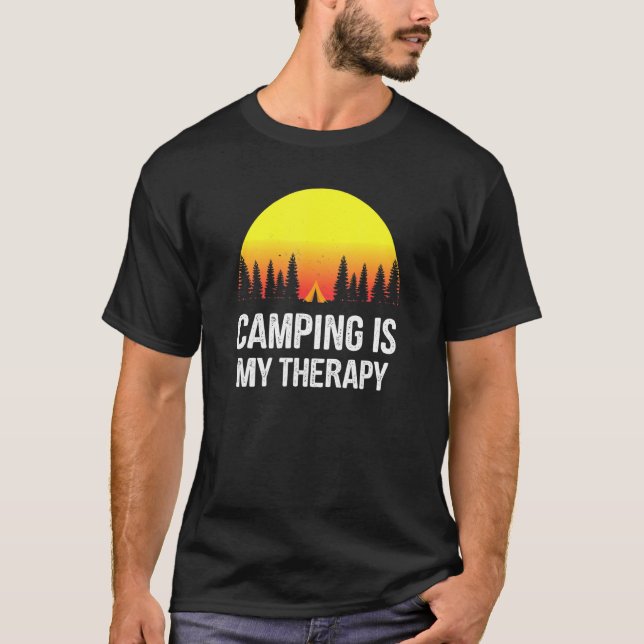 T-shirt Camping is My Therapy - Camping 1 (Devant)