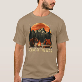T-shirt Camping Je Choisirais Ours drôle